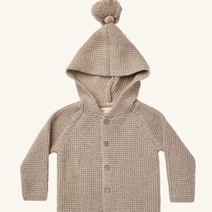 Rylee + Cru Tan Knit Baby Sweater